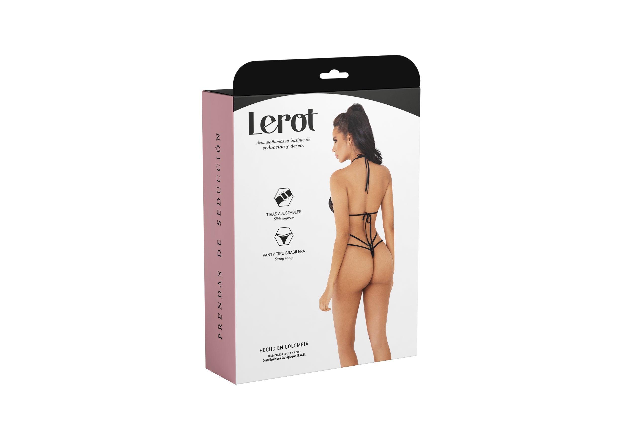 Conjunto Lenceria Alma Lerot Negro