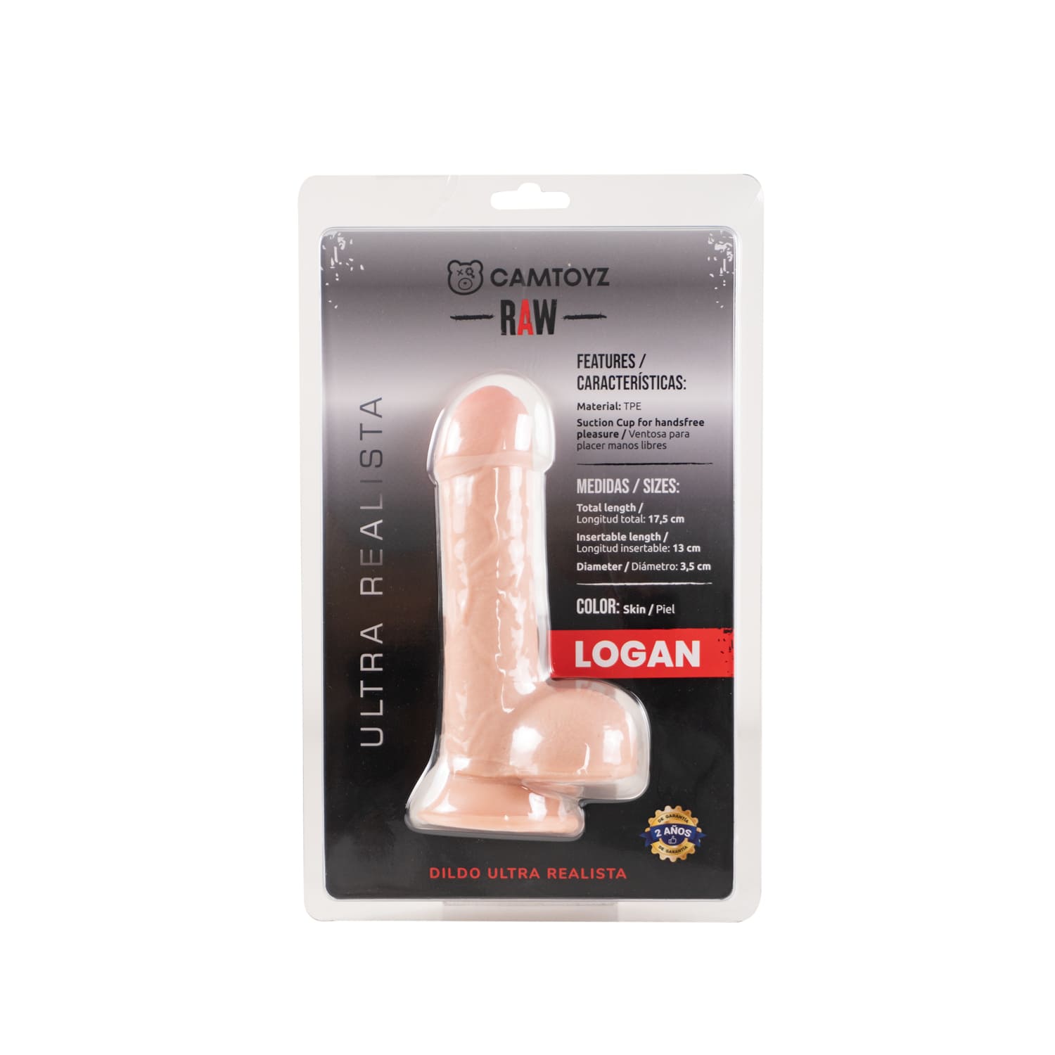 Dildo ultra realista Logan 17.5 cm Camtoyz