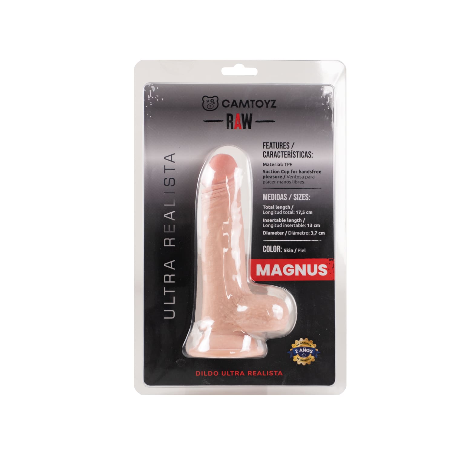 Dildo ultra realista Magnus 17.5 cm Camtoyz