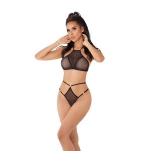 Conjunto Lenceria Alma Lerot Negro