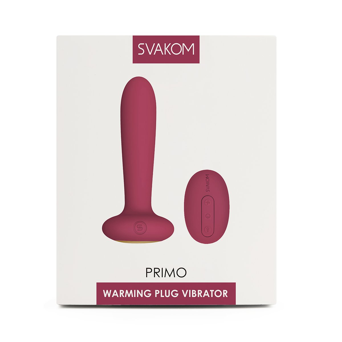Plug Anal Vibrador Térmico Primo Svakom