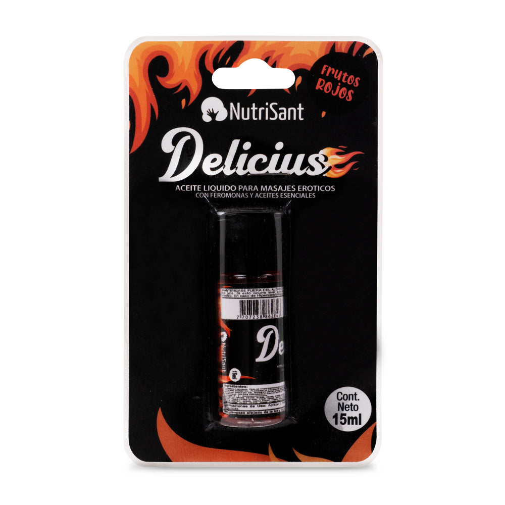 Aceite Caliente para Masajes 15ml Delicius Sabores Surtidos