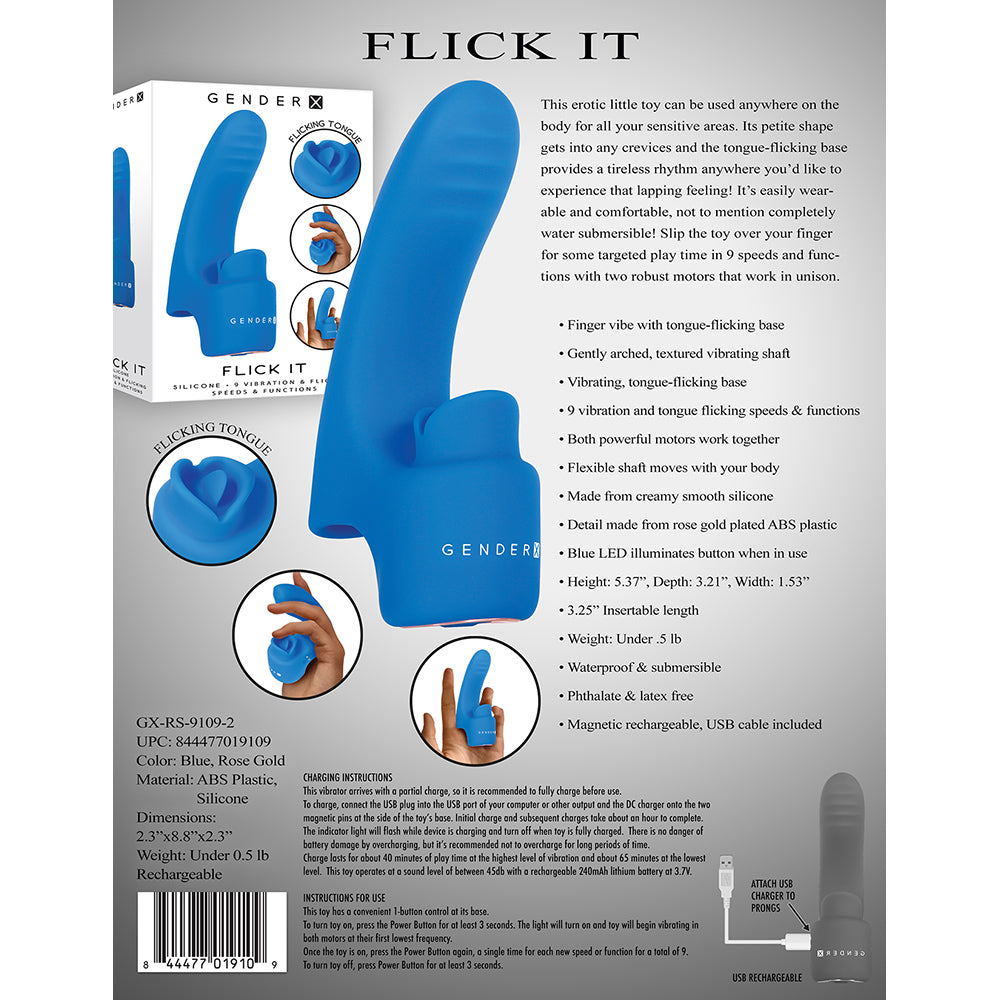 Vibrador para el Dedo Púlsalo Gender X