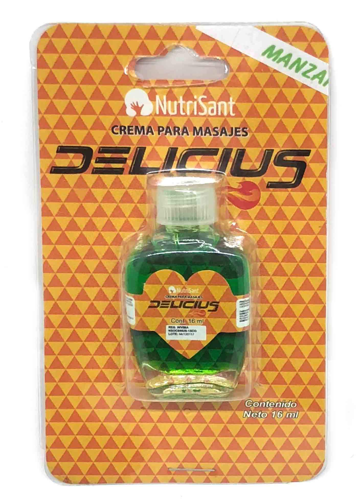 Aceite Caliente para Masajes 15ml Delicius Sabores Surtidos