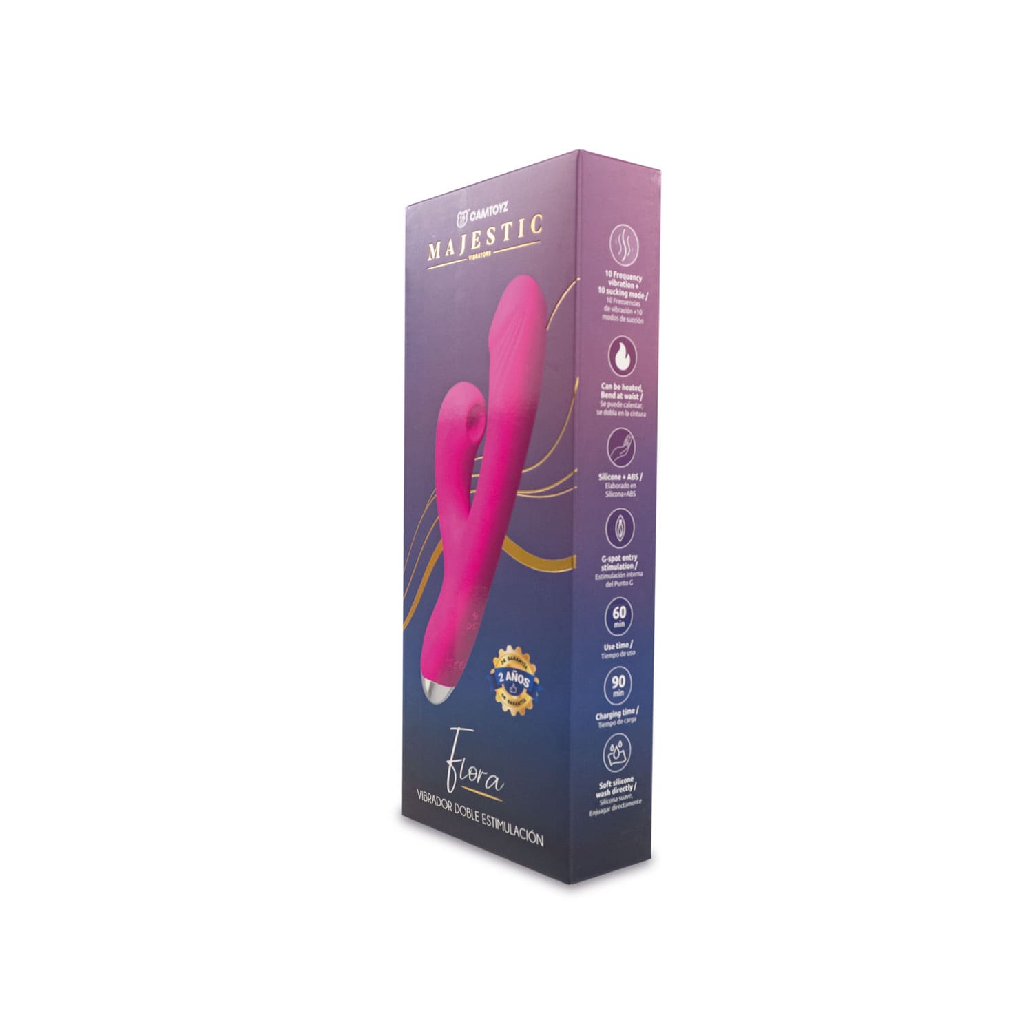 Vibrador Doble Estimulación Flora Camtoyz